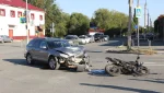 Ужасное ДТП с мотоциклом возле автовокзала