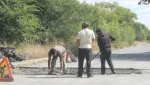 На ул. Промышленной делают ямочный ремонт